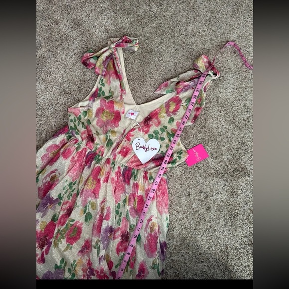 NWT BuddyLove MELANIE TIE-SHOULDER MINI DRESS - RASPBERRY ROSE 
Size Large - Picture 12 of 12